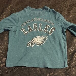 NFL Philadelphia Eagles Kids Teal Long Sleeve Tee